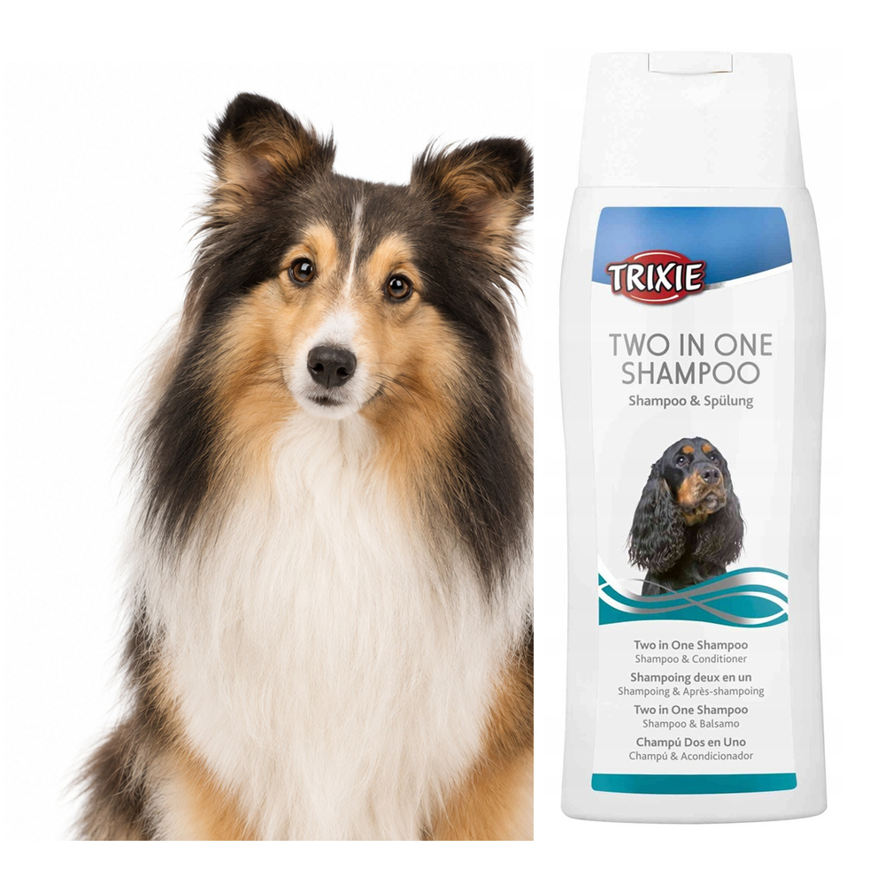 Trixie Szampon z Odżywką 2w1 dla Psa Naturalny Lśniąca Sierść 250ml.jpg